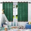 2 шт. Роскошные темно-зеленые шторы блэкаут для спальни, гостиной, затемняющие, теплоизоляционные, на люверсах, для конфиденциальности, оконные драпировки, моющиеся