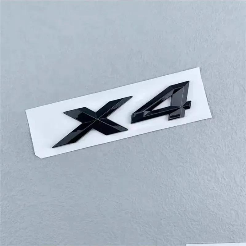 3D ABS Black Chrome Car Rear Trunk Letter Emblem Badge X1 X2 X3 X4 X5 X6 X7 for BMW E70 E53 F15 G05, Styling Stickers Decal