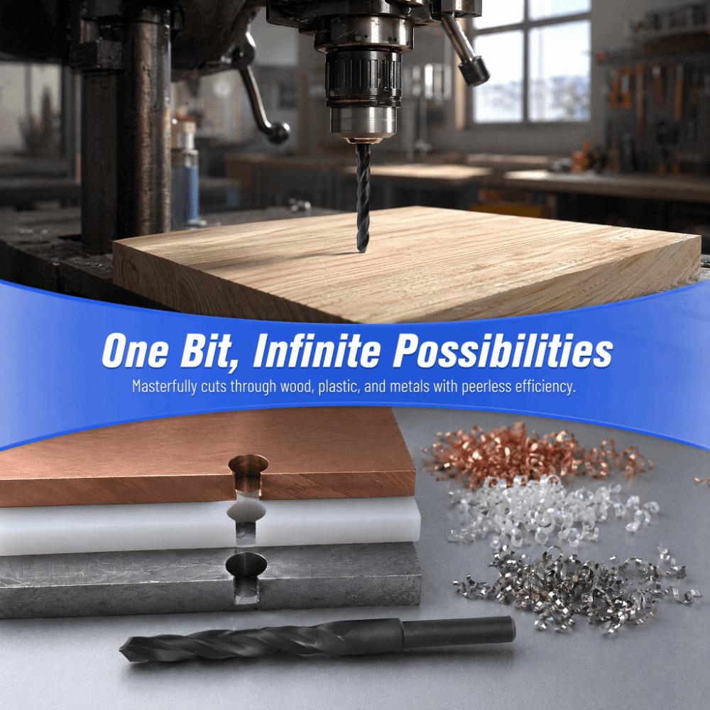 Nitriding Black Reduced Shank Drill Bit High Speed Steel Twist Drill Bit Machine Drill Wood