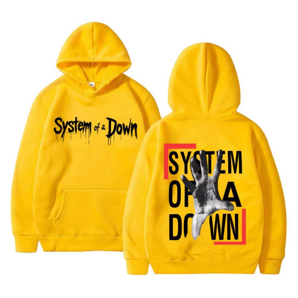 Худи с двусторонним принтом System Of A Down Мужское Женское Рок Винтажный Флисовая Толстовка Мужская 90-е Альтернативный Металл Мерч