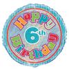 Unique Party Воздушный шар из фольги «Призма» на 6-й день рождения