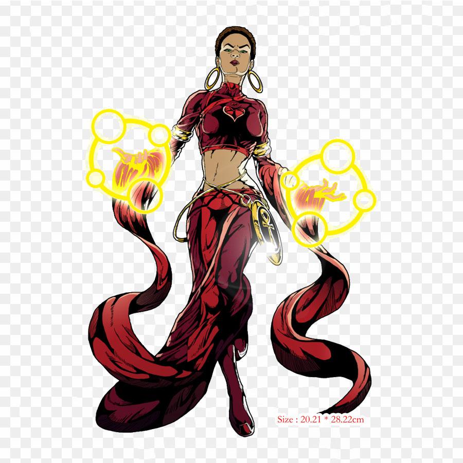 Graphic Novel Characters Female Superhero Female Iron On Heat Transfer Printing Vinyl Patches Sticker for Clothes DIY Appliques Washable Patches