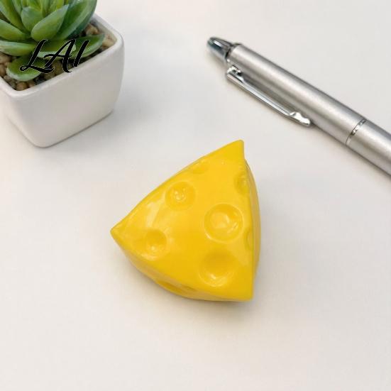 Relaxation Hand Toy Shapeable Cheese Squeeze Toy Anxiety Relief Triangle Sensory Portable Stress Reliever Slow Rising Cube Pinch Home Office Tool