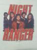 РАСПРОДАЖА Футболка с логотипом группы Night Ranger, подарок фанату, хлопковая белая футболка рок-группы, унисекс