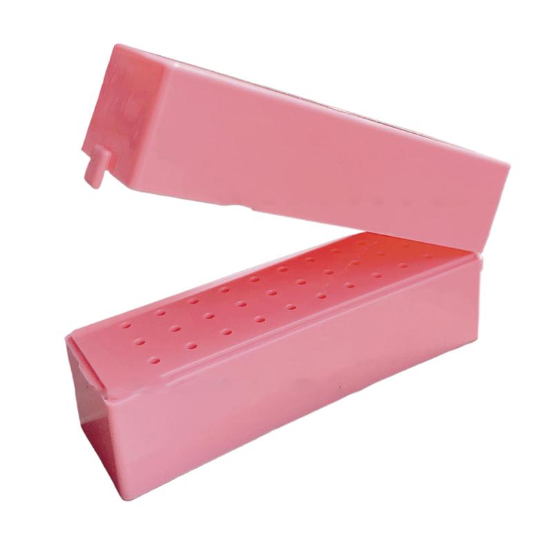 30 Holes Nail Drill Bits Storage Box Nail Grinding Head Holder Stand Display Container Milling Cutter Manicure Organizer Stand