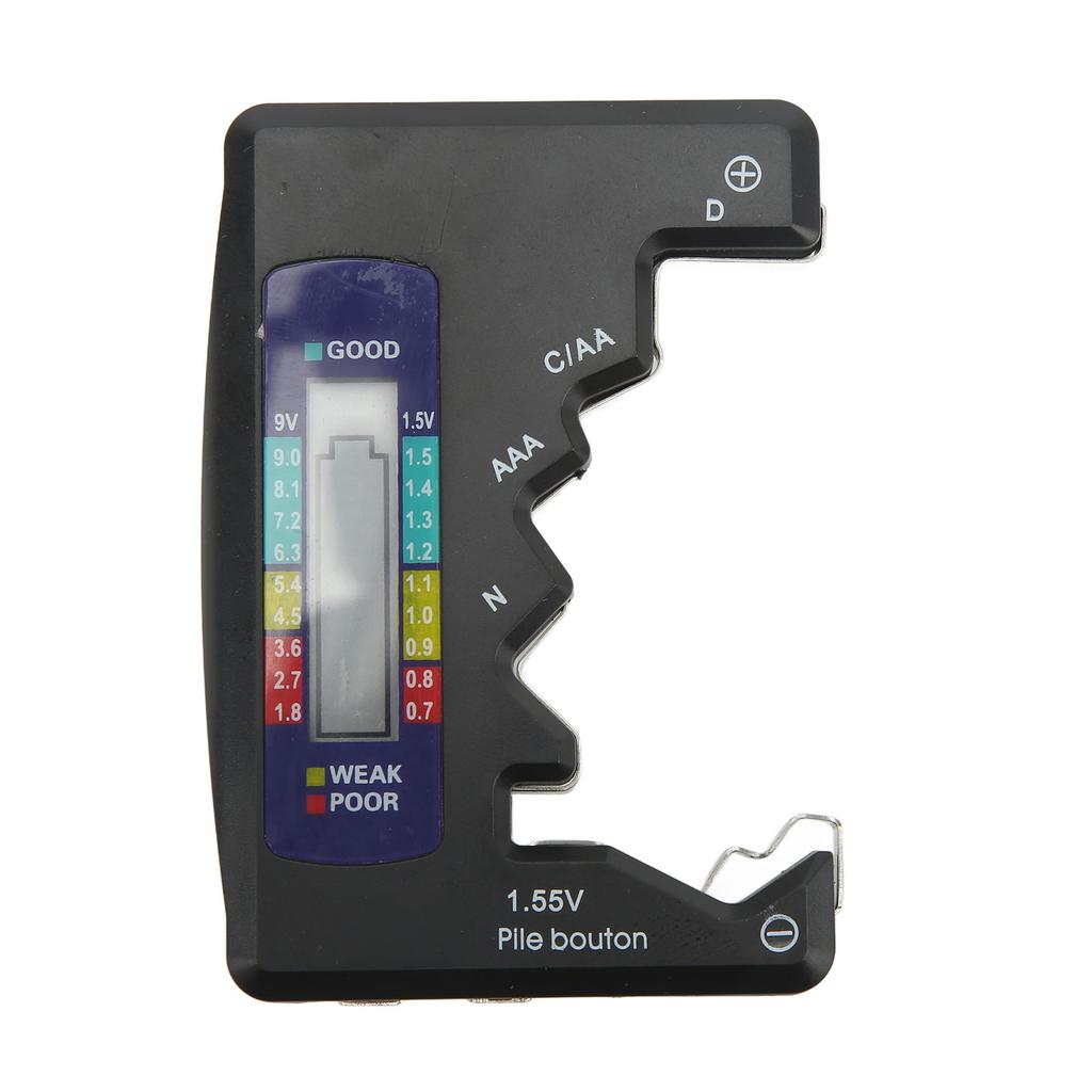 Цифровой тестер аккумуляторов Цифровой тестер емкости аккумуляторов Универсальный анализатор таблеточных элементов DCN AAA AA 9 В 1,5 В