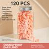 60/120PCS Sponge Sleeping Ear Plugs Multicolor Travel Earplugs  Student Dormitory