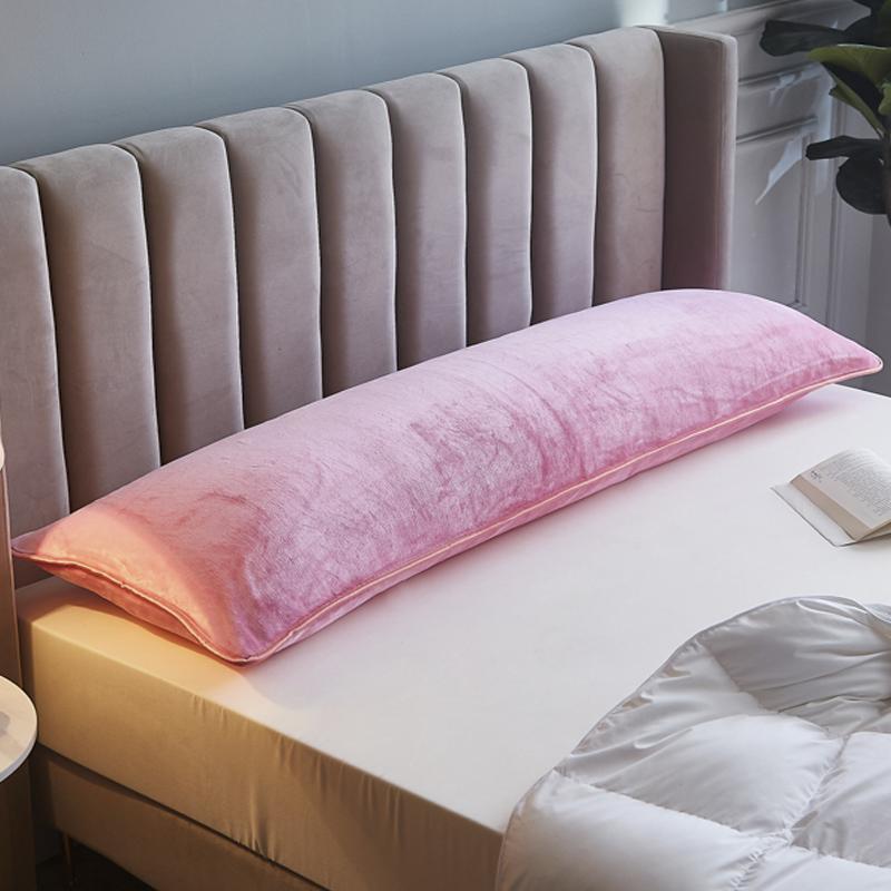Зимняя молочная бархатная теплая двойная наволочка, утолщенная длинная наволочка, удобная мягкая наволочка, постельное белье