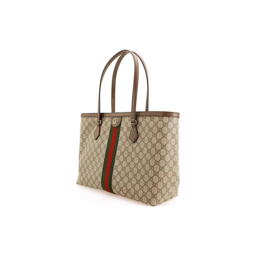 Gucci Сумка-тоут Ophidia GG Medium Бежевый/Эбеновый Унисекс Сумки-тоуты Загар 631685-96IWB-8745