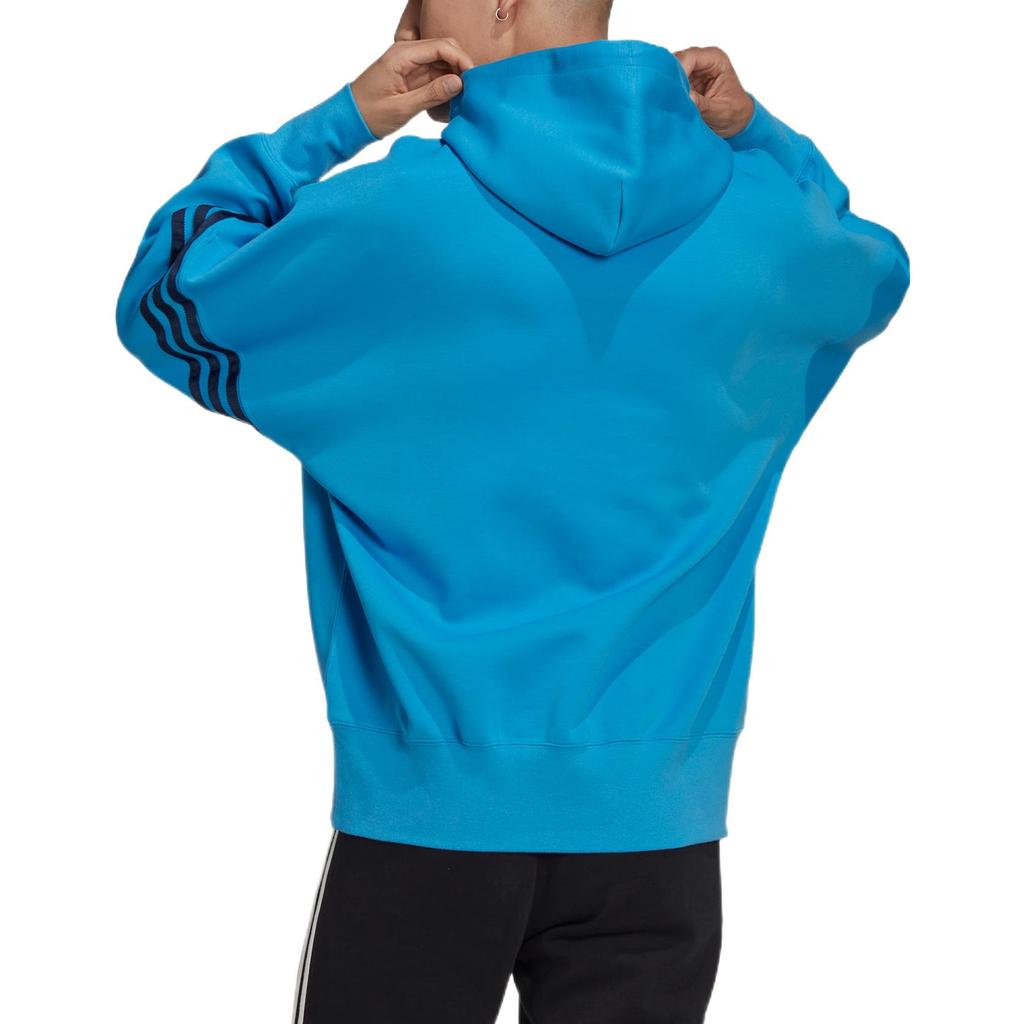 Adidas Оригинальные мужские топы с капюшоном и длинным рукавом с логотипом Trefoil Solid Drawstring HM1872