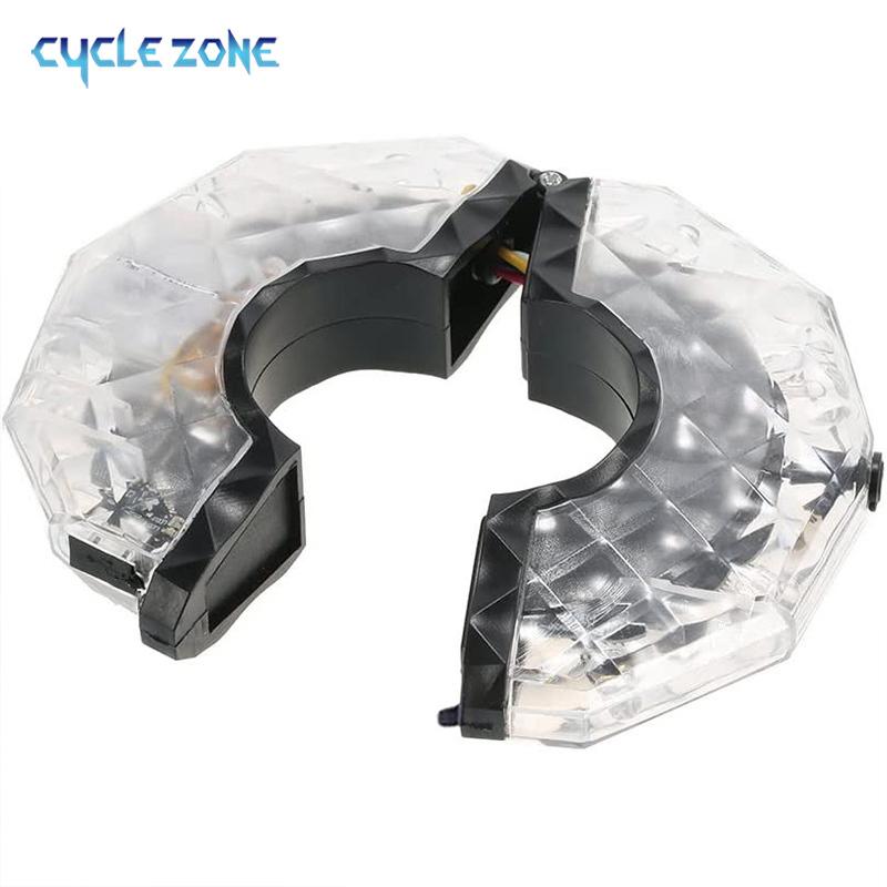 Bicycle Spoke Light Bike Wheel Lights LED Rechargeable Bike Scooter Warning Lamp RGB Colorful Night Cycling Signal Lamp