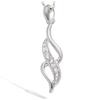 [I9822] - Silver Pendant 'Goddess' Silver-white (rhodium-plated) - 30x7 Mm