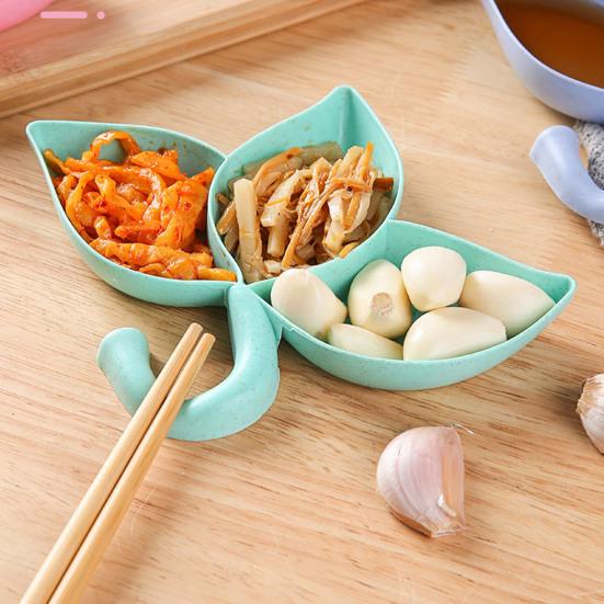 Condiment Container Easy To Clean Pack Sauces Reusable 3 Grids Soy Sauce Dipping Dish Appetizer Tray Household Supplies