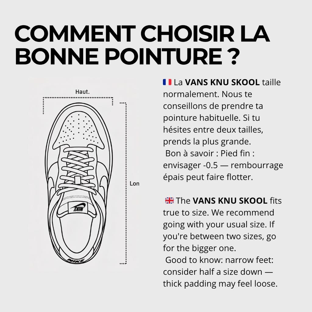 Vans Knu Skool Черный Белый