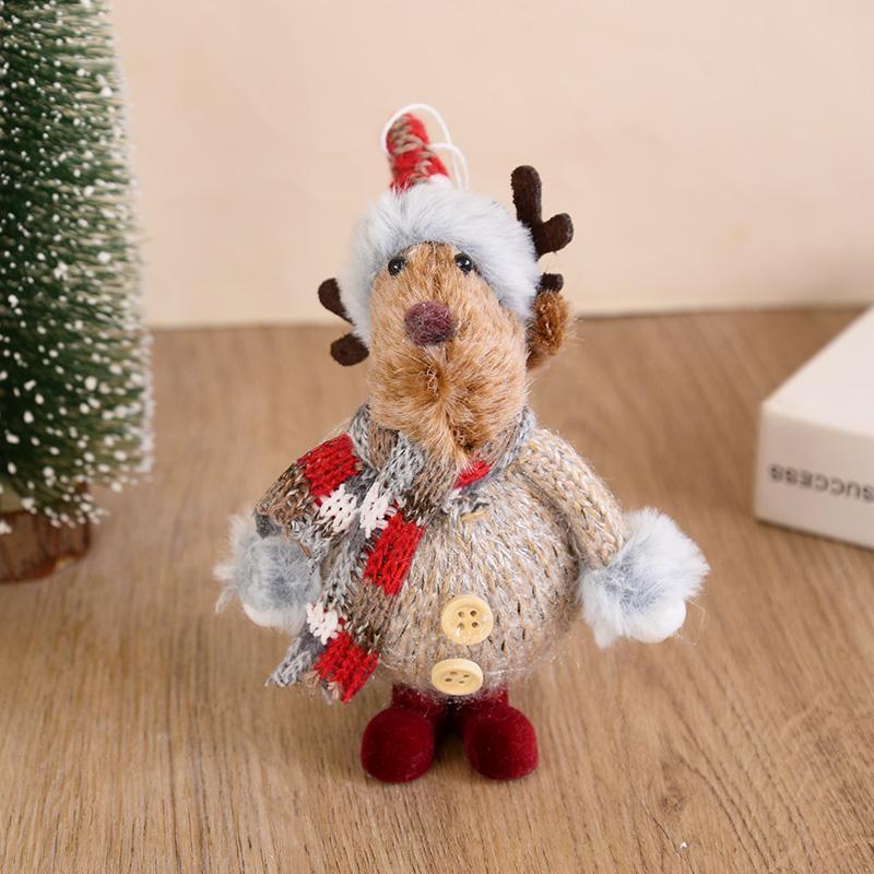 Рождественские подвески в виде куклы Санта-Клауса, снеговика, лося, рождественской елки, украшения для дома, 2025, детские новогодние подарки