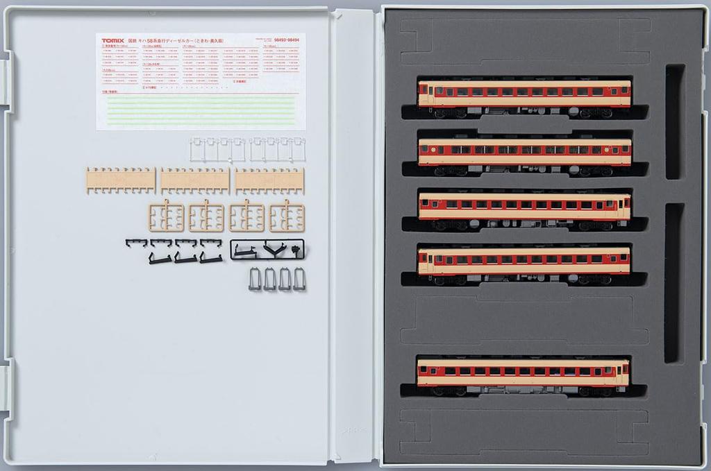 TOMIX N Gauge JNR Серия Kiha 58 Набор Токива 98493 Железнодорожная модель Дизель-поезд