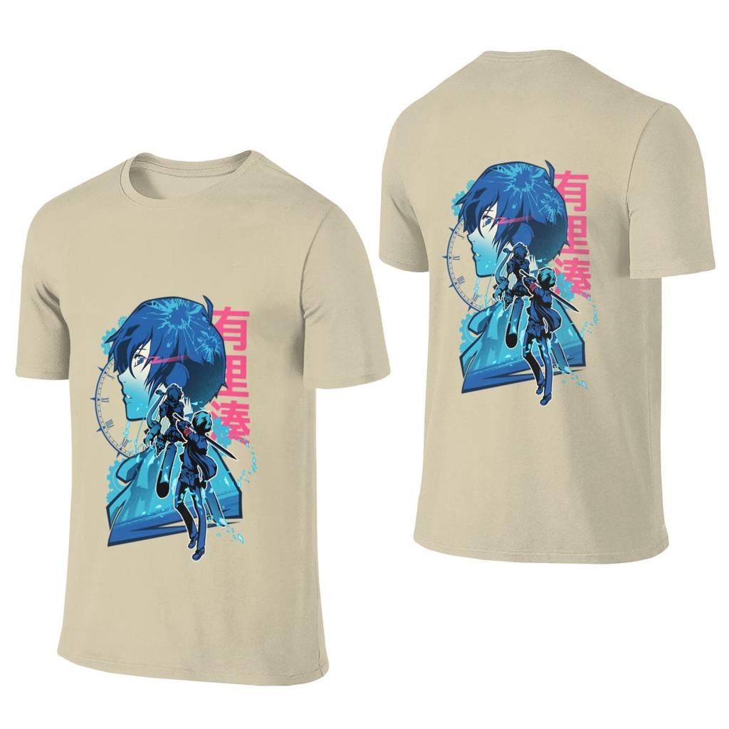 Protagonist P3 Makoto Yuki Hong Kong Style Reversible Tshirt Minimalist Vibe High Costperforunisexce Short Sleeve