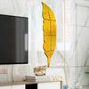 DIY Feather 3D Mirror Wall Sticker Acrylic Self Adhesive Sticker Decal for Living Room Bathroom Art Home Decor Mural Wallpaper