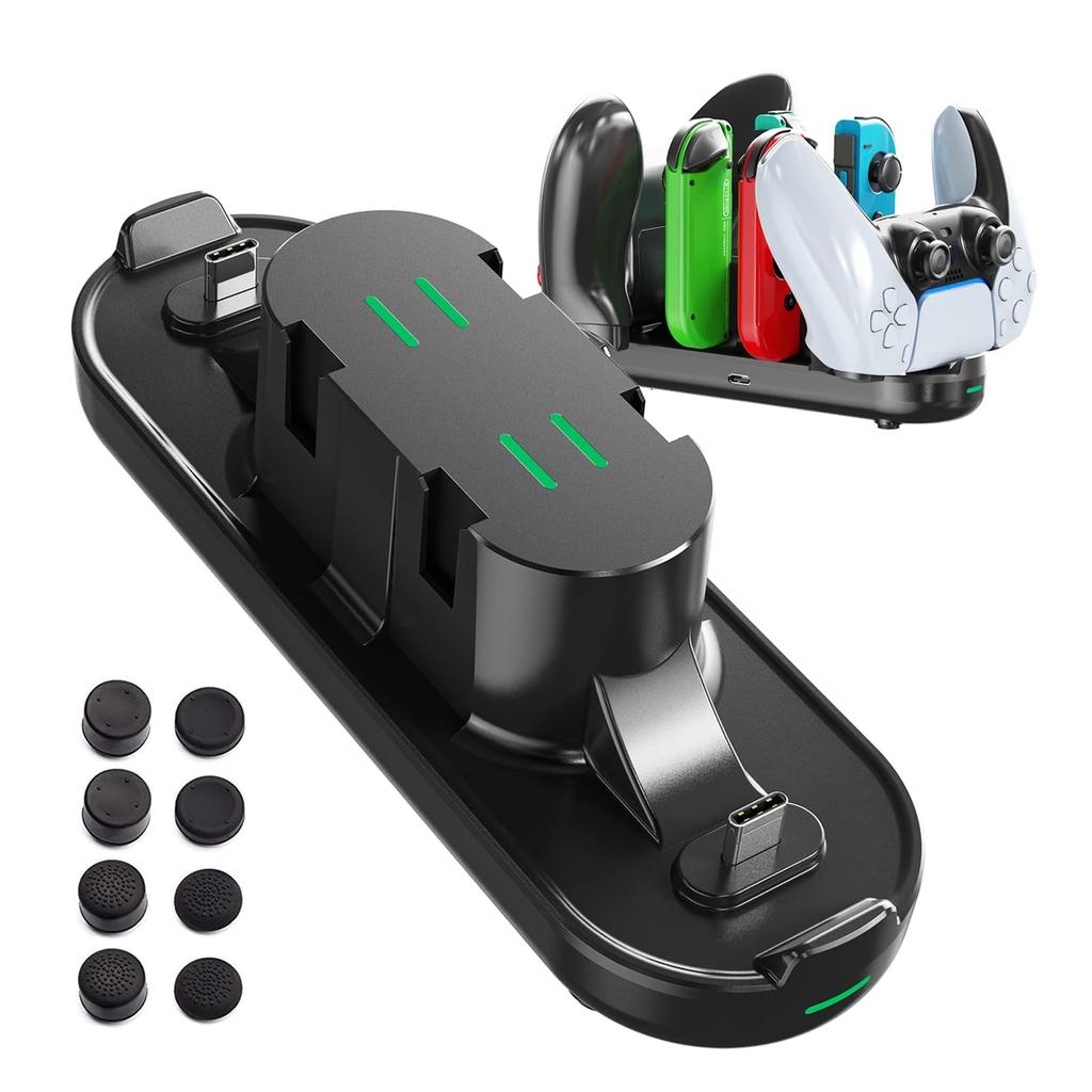 Switch Controller Charging DUXICEPIN Charging 6 Simultaneously Charging High Compatibility Smart Charging Mat Stores In One Travel Size Compatible