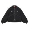 Li Ning Solid Color Spliced Logo Loose Casual Jacket Women Jacket Black AFDS210-2