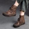 Breathable Hollow-out Summer Boots Genuine Leather Sandals Retro Versatile Women's Shoes