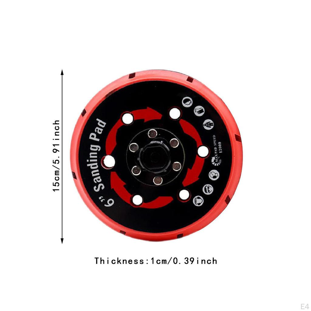 Аксессуары для опорной пластины шлифовальной машины Простые в использовании Удобные многоотверстия на липучке для