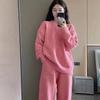 Autumn and Winter New Ms Korean Senior Solid Color Pajamas Homewear Suit Girls Padded Thickened Plush Knitted Pajamas Homewear
