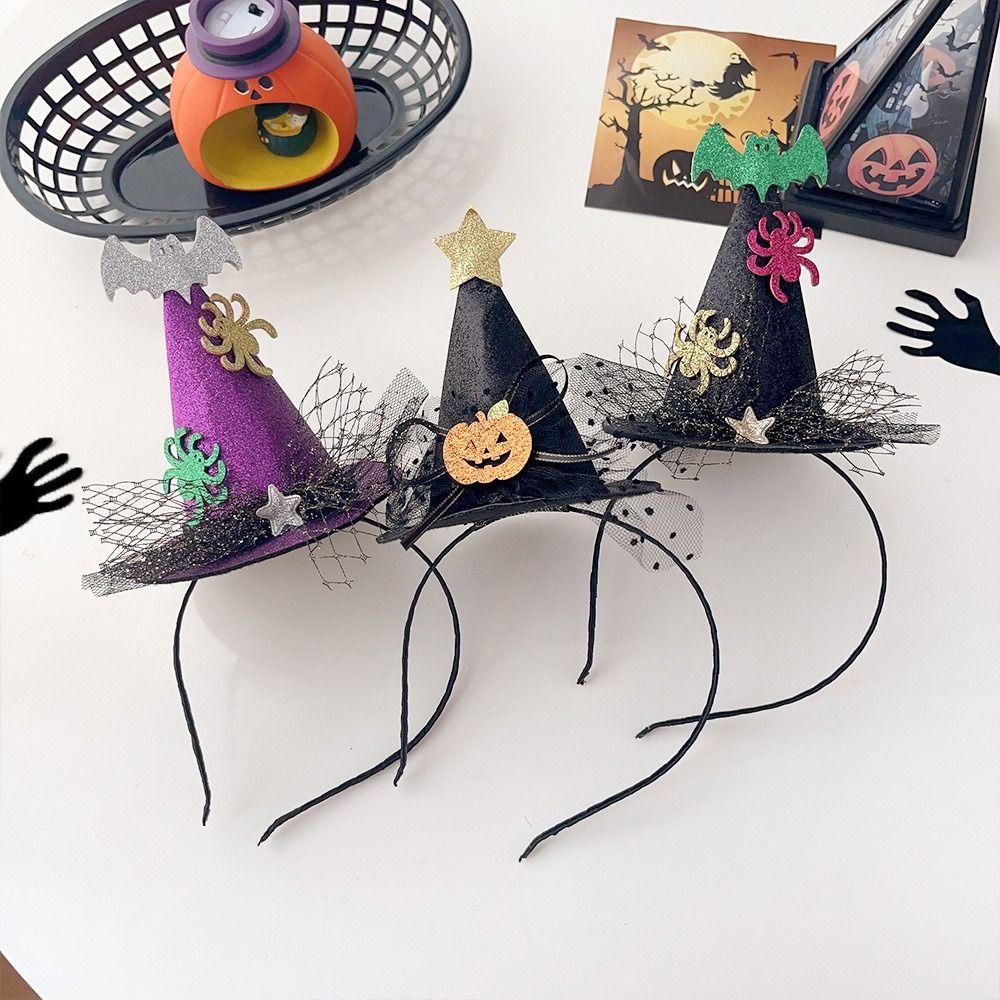 Повязка на голову в виде летучей мыши и тыквы, симпатичный обруч для волос на Хэллоуин
