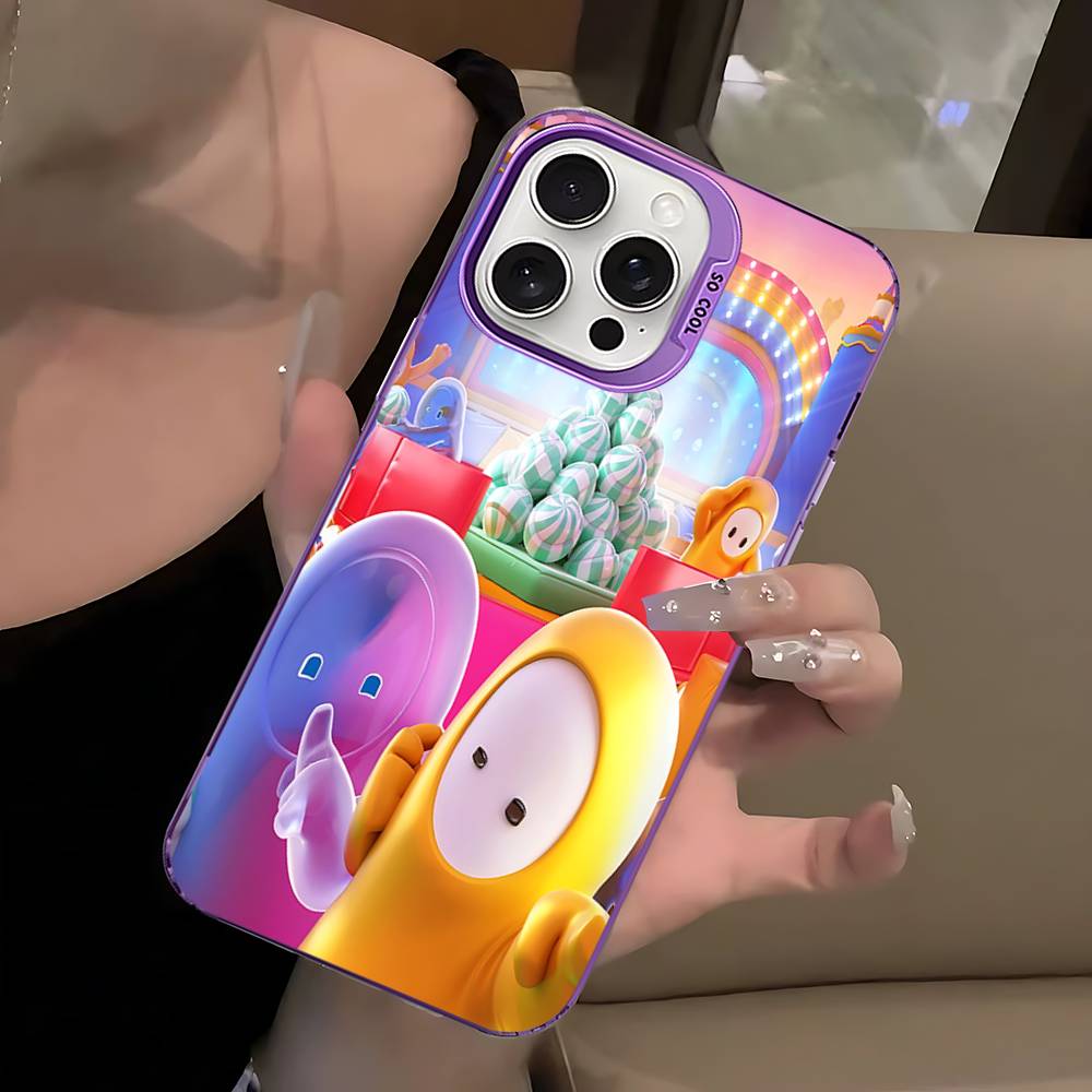 F-Fall G-Guys Party Game Color Phone Case For IPhone 17 16 15 14 13 12 11 Pro Max Plus Pro Shell