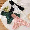 Women's Strap Cross Hollow Thongs Lace Seamless Panties Crotch Cotton Briefs Summer Quick Dry Underwear