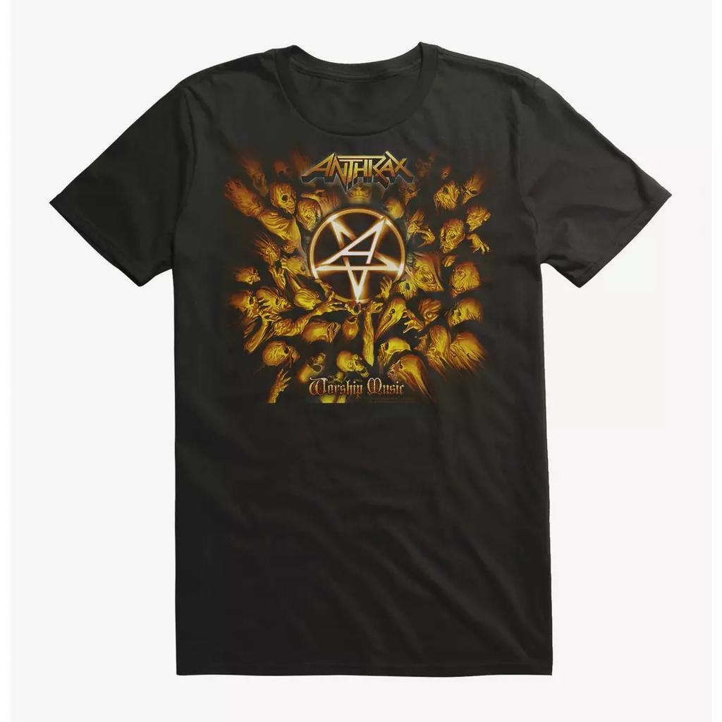 Anthrax Fist Full of Metal Band TShirt Cotton Graphic Tee Unisex Unisex Summer Streetwear
