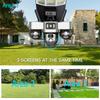 New Solar Street Light & Security Camera – Automatic Power, Smart Lighting, Three-Lens 4G WiFi Camera