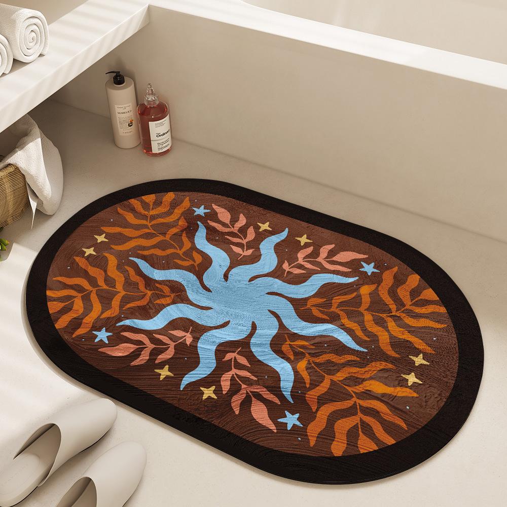 Ванная Туалет Впитывающий Коврик для Пола Коврик для Двери Ванной Грязеотталкивающий Быстросохнущий Противоскользящий Коврик