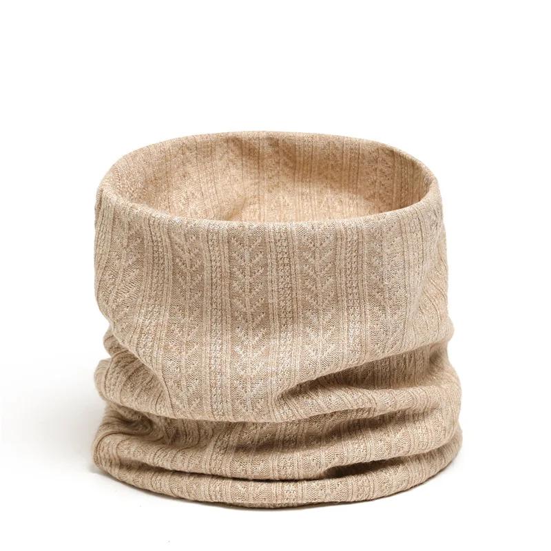 New Women Men Soft Knitted Neck Ring Neckerchief Winter Warm Face Mask Scarves Unisex Snood Muffler Fashion Fake Collar Bufandas