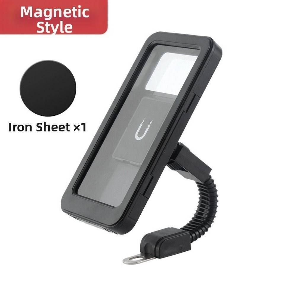 Waterproof Smartphone Mount Magnetic Design Motorcycle Phone Holder Mountain Bike