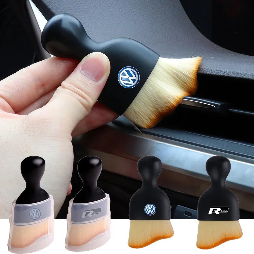 lmn1 ·1pc/2pcs Car Interior Cleaning Soft Brush Gap Dust Removal Tools For VW Golf POLO GTI Sagitar Lamando Jetta Magotan Accessories