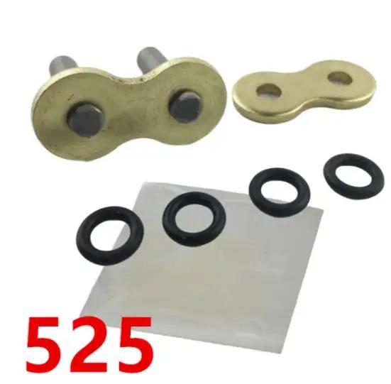 5 шт. Цепной замок, цепное соединение, золотая пряжка с сальником, пряжка для мотоцикла 428 520 525 530
