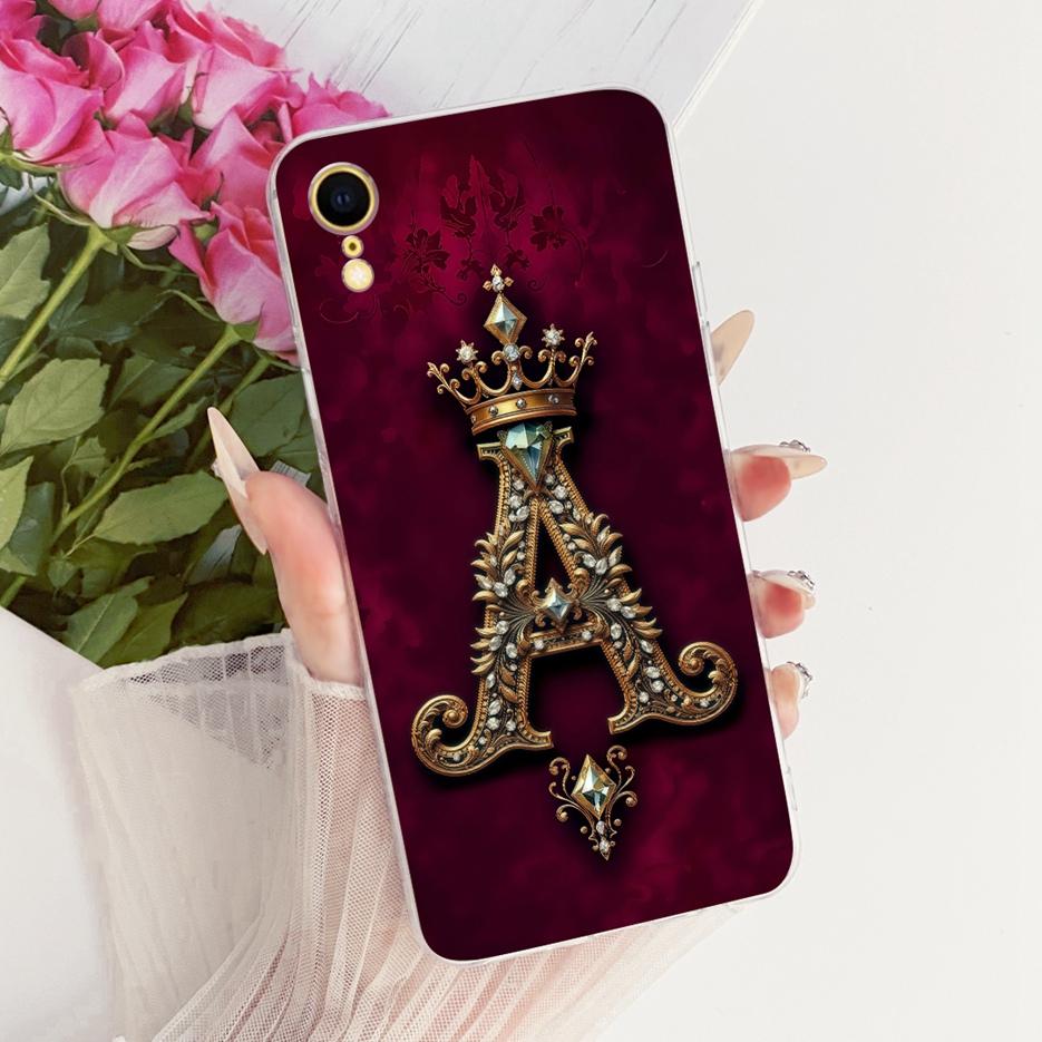 For Apple iPhone X Xr XS Max Case Cute Crown Letters Cover Soft Slim Phone Case For iPhone XS Max iPhoneX iPhoneXR Fundas Bumper
