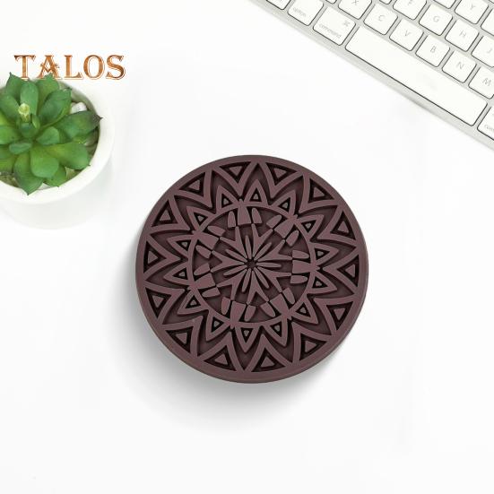 Набор из 6 силиконовых подставок для напитков, утолщенный нескользящий коврик под чашку с держателем, термостойкий поднос для кофе для горячих холодных напитков