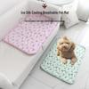 Summer Ice Silk Pet Cooling Pad - Breathable Cushion for Cats and Dogs