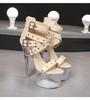 Model Rivet Zipper Roman Sandals Transparent Luminous Shoes Sexy Heels Sandals 1986 Series 20cm Heel 10cm Platform LFD