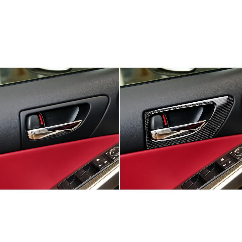 Для Lexus IS250 300 350C 2013-аксессуары, автомобильные наклейки из углеродного волокна для внутренней отделки ручки передней двери, панели