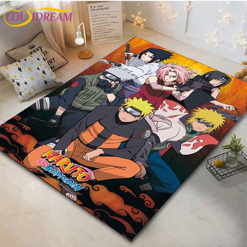 Напольный коврик с принтом аниме Наруто Коврики для гостиной Спальня Прикроватный ковер на эркер