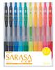ZEBRA Sarasa Clip Gel Ballpoint 10 Pen, 0.7 Inch, Colors, JJB15-10CA