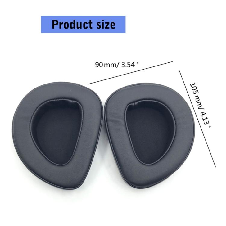 Extended Wear Protein Leather Earpads Reinforced Ear Cushions For ROG Headsets Noise Reductions