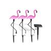 Solar Flamingo Lawn Lights - Outdoor Courtyard Decoration, Ground Plug Lights (1-3 Pack)