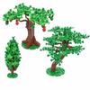 Городское Растение MOC Кирпичи Дерево Сборка Лесное Зеленое Дерево Кусты Модель Строительный Блок Украсить Улицу Сад Растения Частицы Детская Игрушка