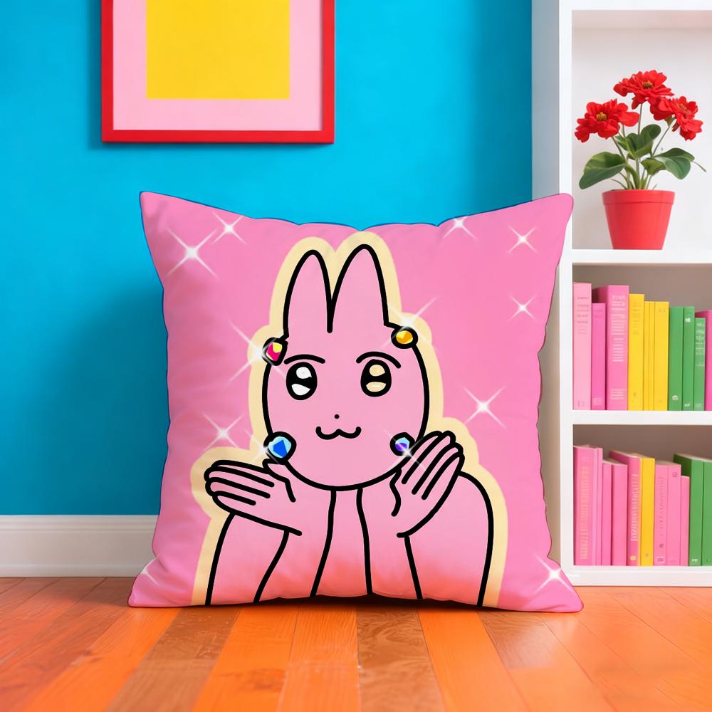 My Friend Rrabbit Anime Film Pillow Case Pillow Case Plush Fabric Soft Double Sided Print Home Sofa High Quality Cushion
