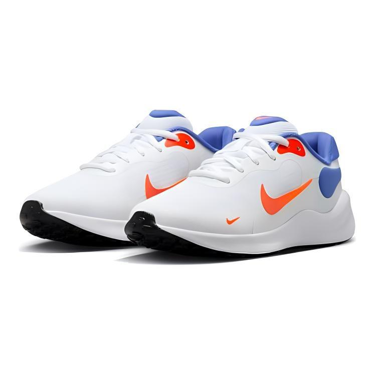 Nike REVOLUTION 7 Мягкие и удобные Нескользящие Износостойкие Низкие Детские Беговые Кроссовки Белые Детские FB7689-102