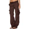 Womens Baggy Cargo Pants Vintage Jeans With Pockets Wide Leg Trousers Loose Overalls Long Pants Cargo Pants